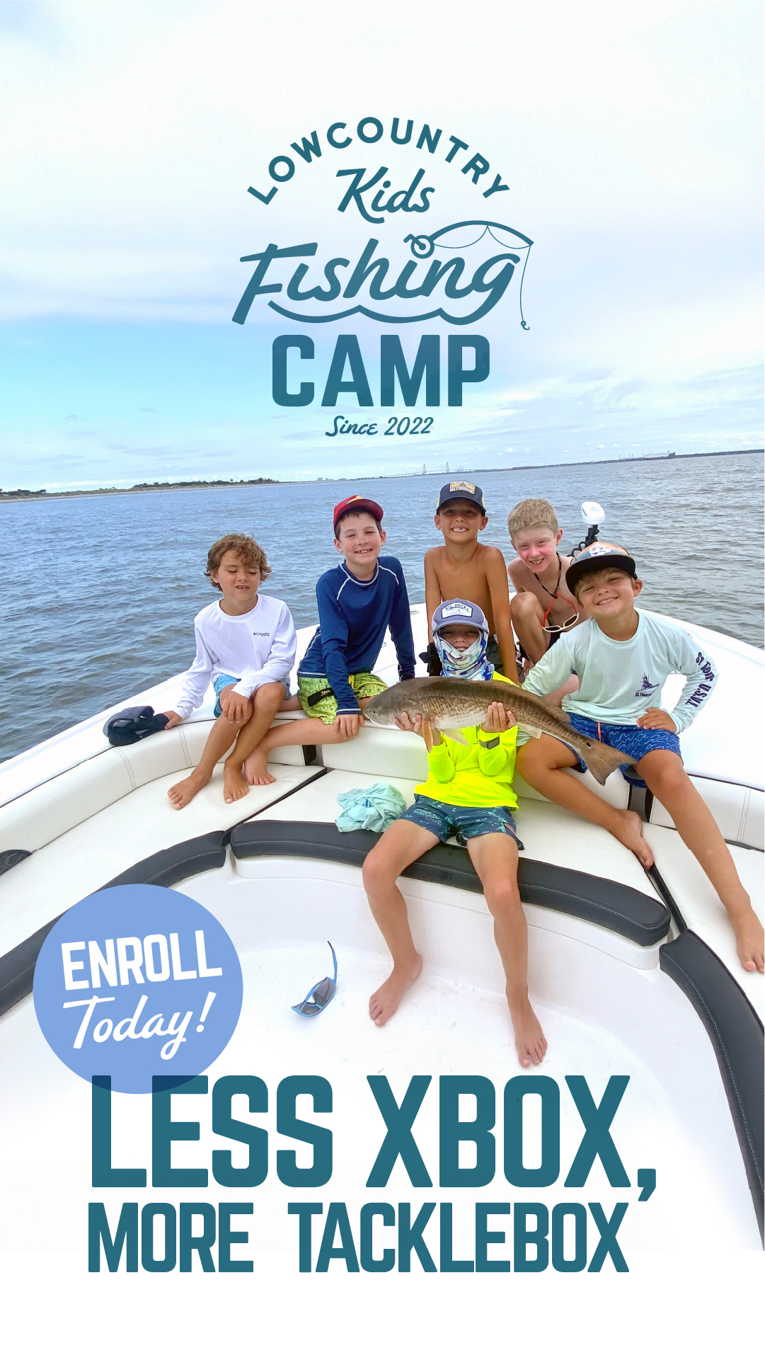 Lowcountry kids Fishing Camp Instagram Story 1