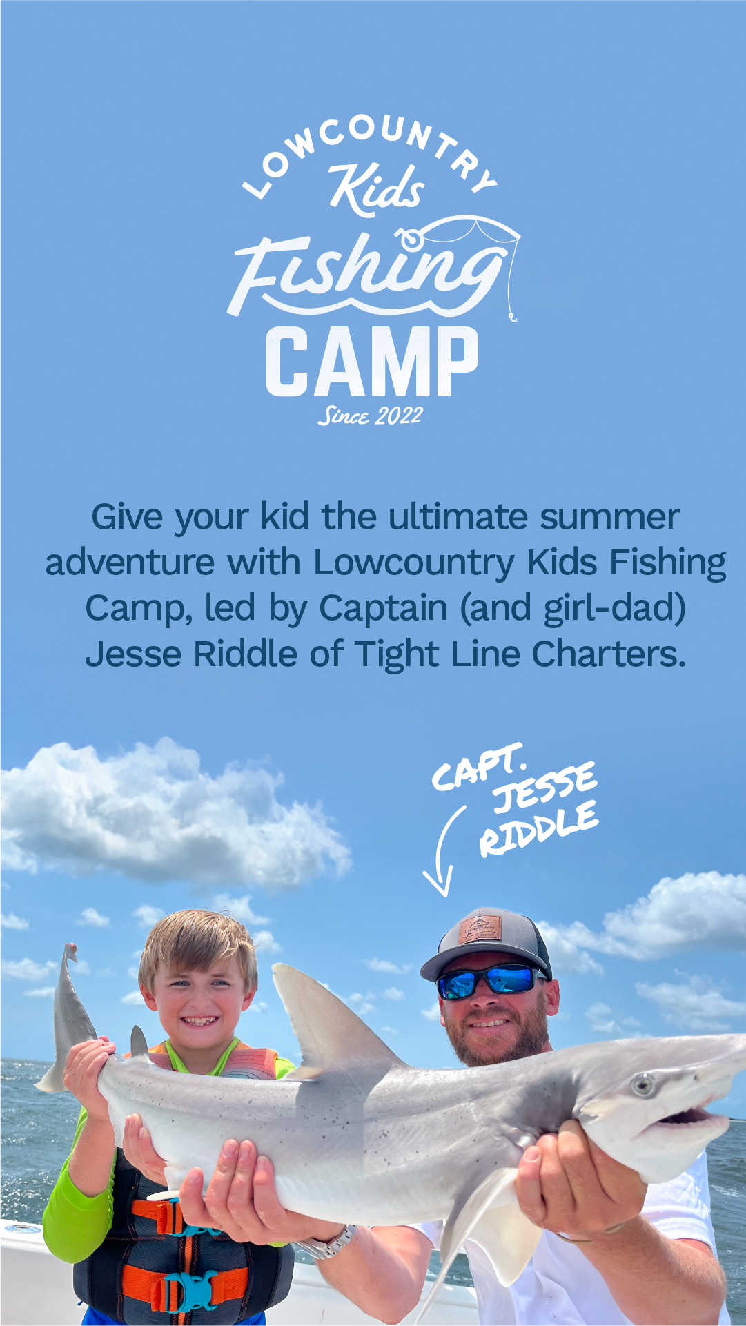 Lowcountry kids Fishing Camp Instagram Story 2