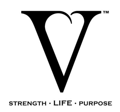 V logo Strength Life Purpose