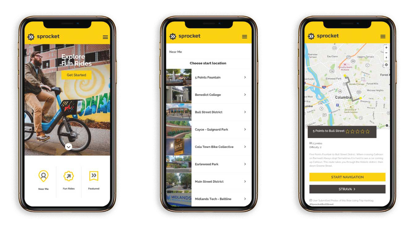 Screens of the Sprocket app by CTBC