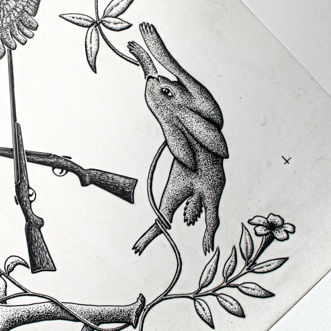Grady Ervin pen and ink