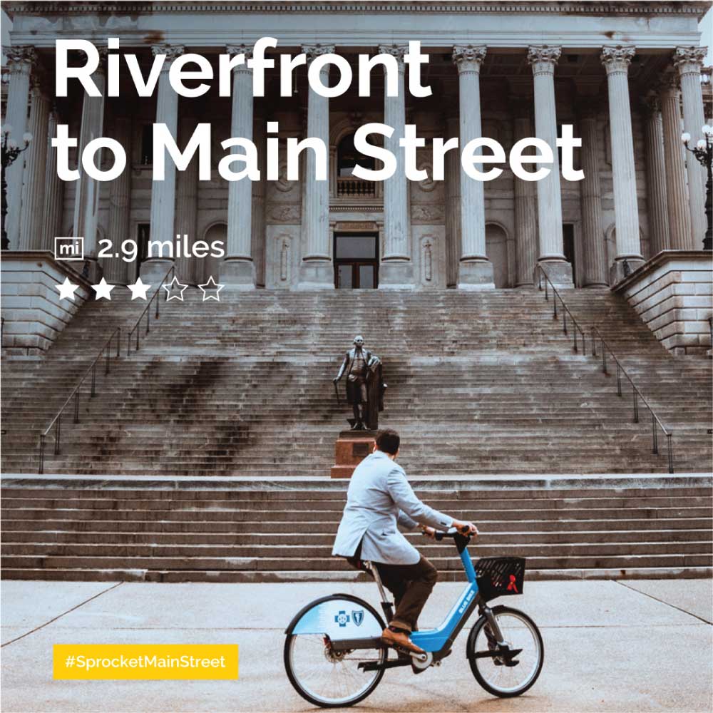 Riverfront to Main Street Social Post