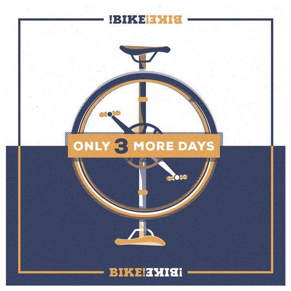 Only 3 more days until Bike!Bike!