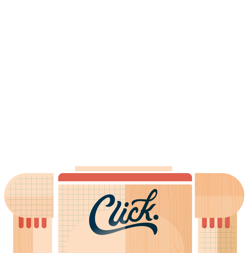 Click Nutcracker Bust Illustration