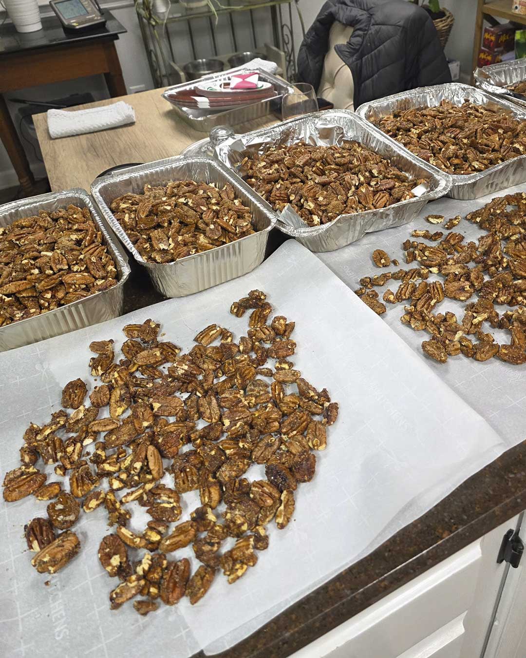 Kitchen filled with Sweet Heat Pecans