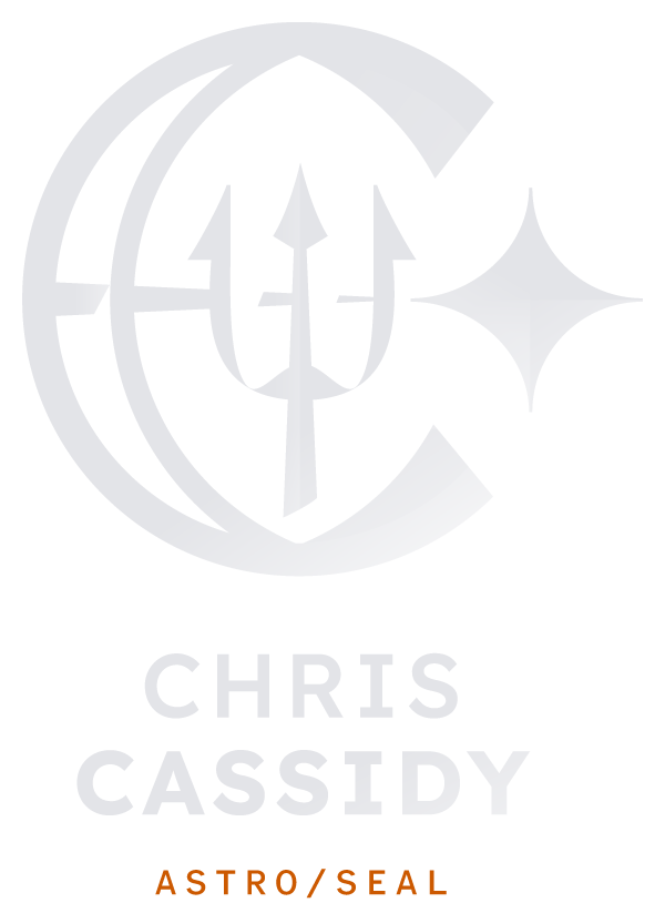 The logo for Astro/Seal Chris Cassidy